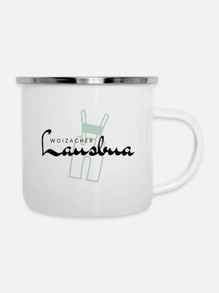 Woizacher Lausbua - Emaille-Tasse - Weiß