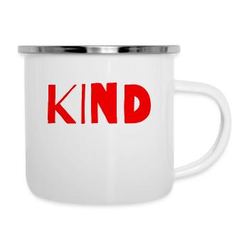 Ich bin ein Kind - Emaille-Tasse - Weiß - Rechts
