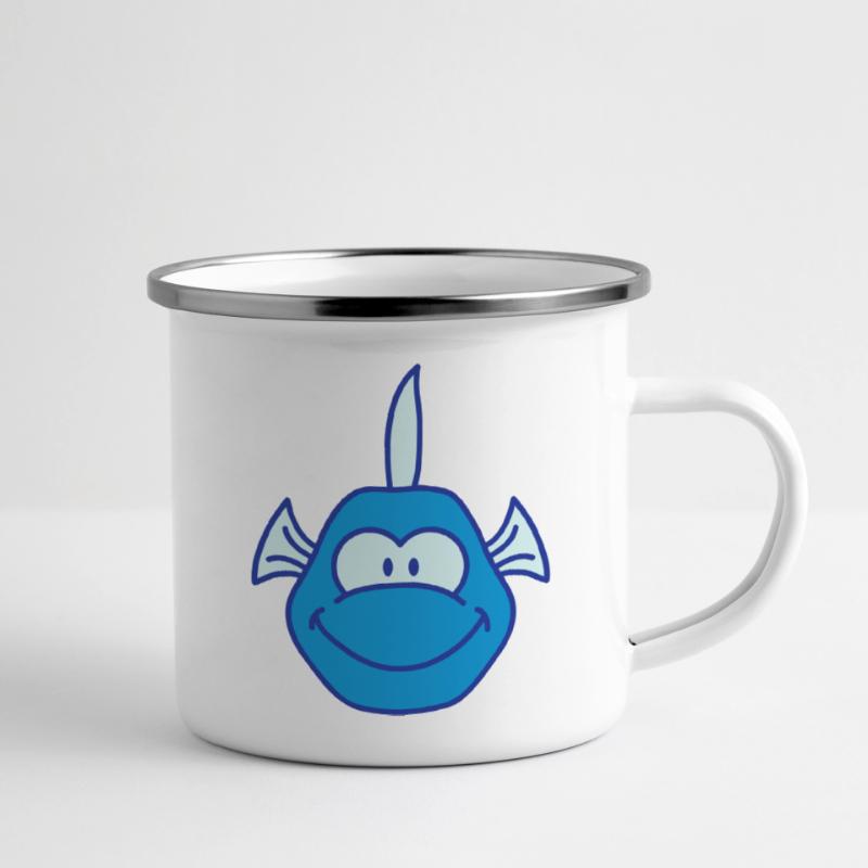 Funny Comic Fish Camper Mug