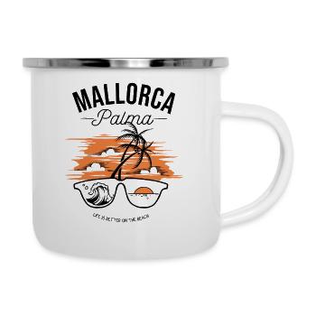 Majorque "Palma" - Tasse émaillée - blanc - Droite