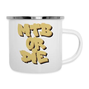 MTB Or Die - Camper Mug - white - Right