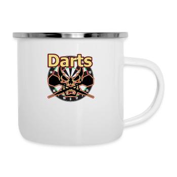Darts - Emaille-Tasse - Weiß - Rechts