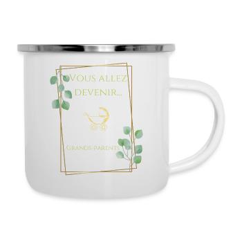 Annonce grossesse vous allez devenir grands parent - Tasse émaillée - blanc - Droite