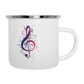 musik - Emaille-Tasse - Weiß - Rechts