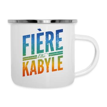 Fière d'être Kabyle - Tasse émaillée - blanc - Droite