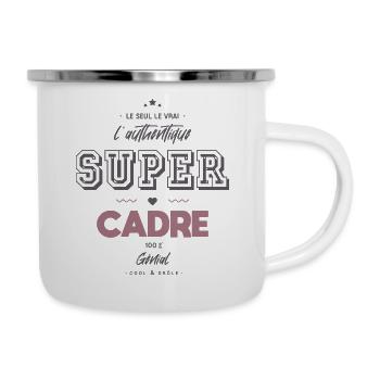 L authentique super cadre - Tasse émaillée - blanc - Droite