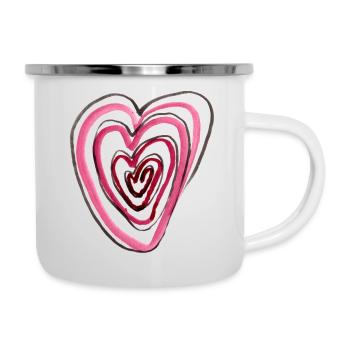 Heart in heart - Camper Mug - white - Right