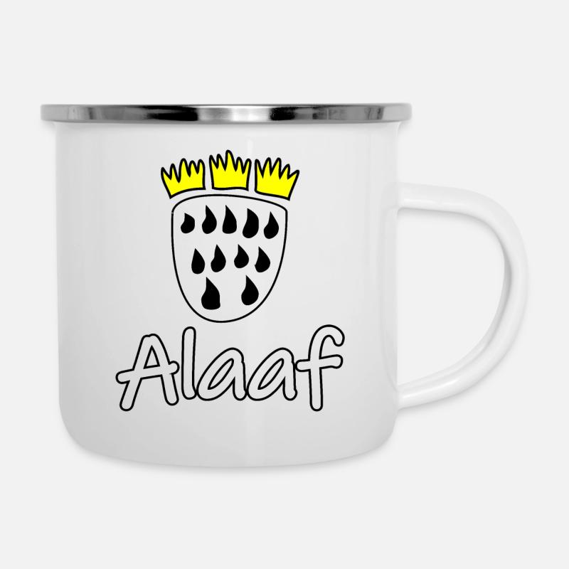 Köln Alaaf - Emaille-Tasse - Weiß