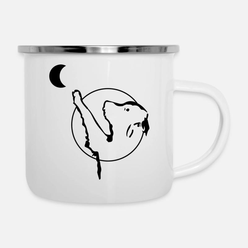 Hund Chien - Tasse émaillée - blanc