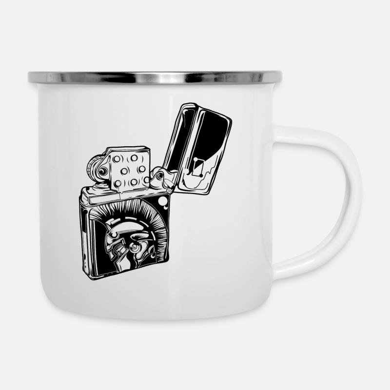 SHARP // cheval de Troie // briquet - Tasse émaillée - blanc
