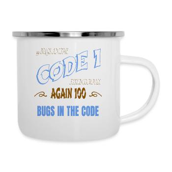 Déclaration Geek Fun Happy C Plus Plus - Tasse émaillée - blanc - Droite