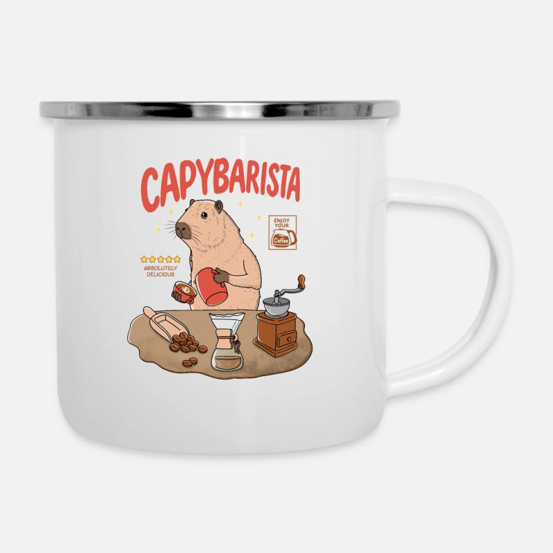 Capybarista - Camper Mug - white