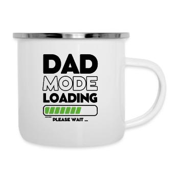 Vatertag - Loading Soon Dad - Emaille-Tasse - Weiß - Rechts