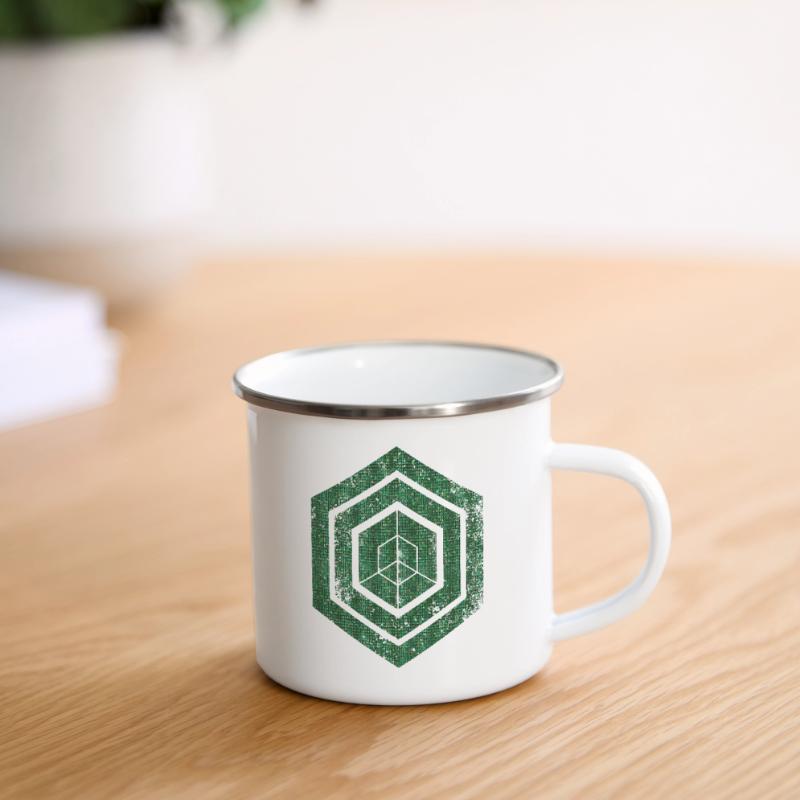 Codage géométrique du programmeur de programmation hexagonale Tasse émaillée