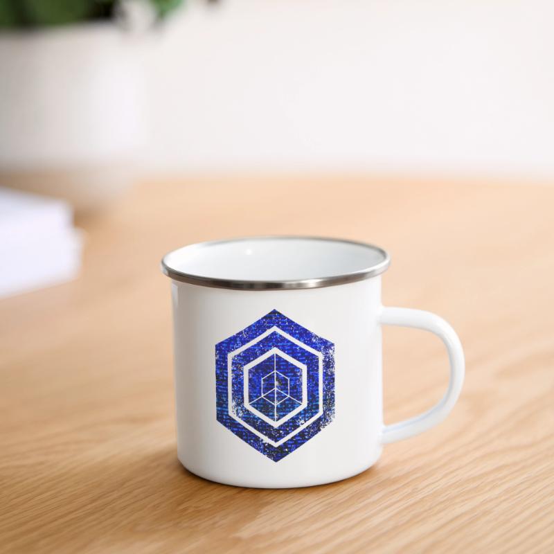 Hexagon-Programmierung Programmierer Codierung geometrisch Emaille-Tasse