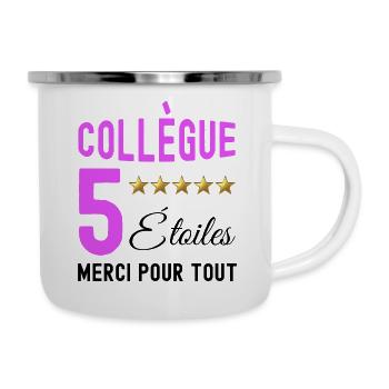 Collègue Humour Départ Message - Tasse émaillée - blanc - Droite