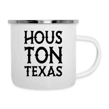 Dallas - Texas - États-Unis d’Amérique - États-Unis - Tasse émaillée - blanc - Droite