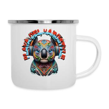 PLAYA DEL HARDSTYLE – Cute Koala Bear & Headphones - Camper Mug - white - Right