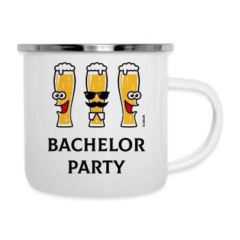 Bachelor Party (Stag Night / Beer Glasses / 3C) - Camper Mug - white - Right
