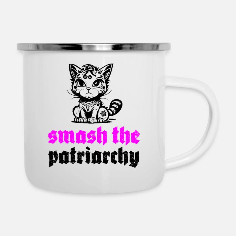 Smash The Patriarchy - Camper Mug - white