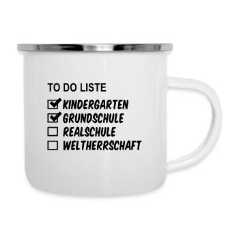 Secondary school transfers students school year beginning - Camper Mug - white - Right