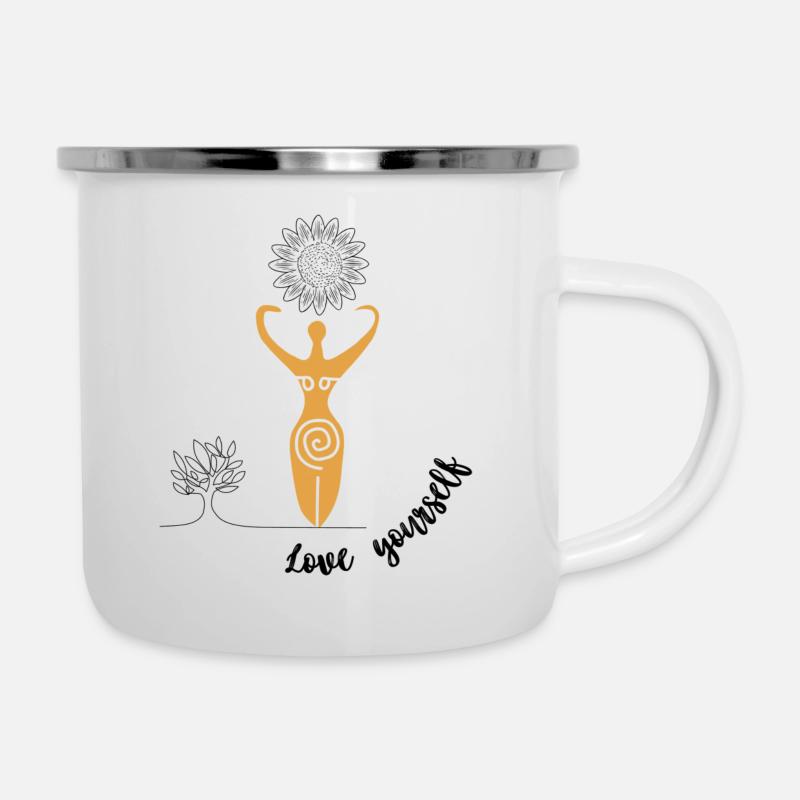 Love yourself_2 - Camper Mug - white