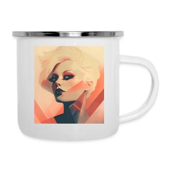 Der Blick - Emaille-Tasse - Weiß - Rechts
