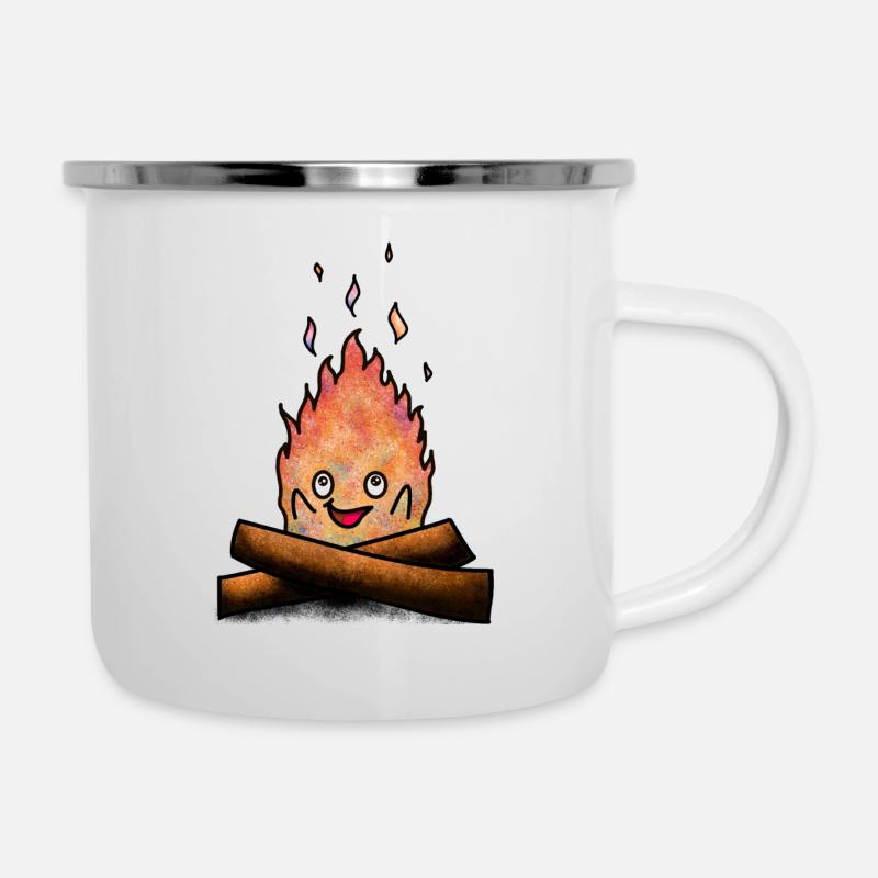 Die einzig wahre Flamme - Emaille-Tasse - Weiß