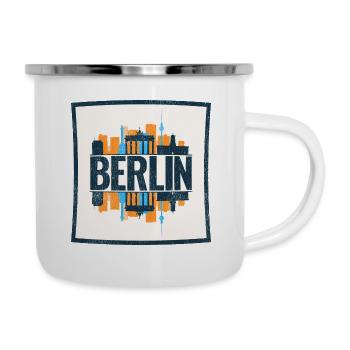 Berlin - Emaille-Tasse - Weiß - Rechts