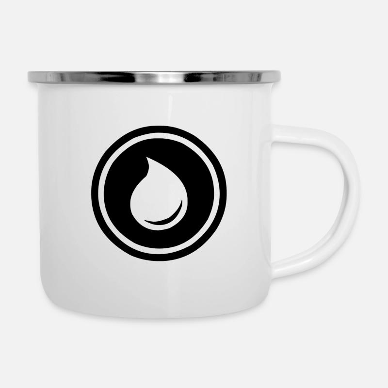 Une goutte d’eau dans l’océan - Tasse émaillée - blanc