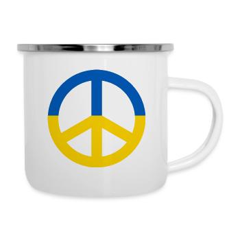 Peace Sign Ukraine - Camper Mug - white - Right