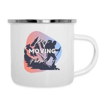Continuez à aller de l’avant Avanzar H2 - Tasse émaillée - blanc - Droite