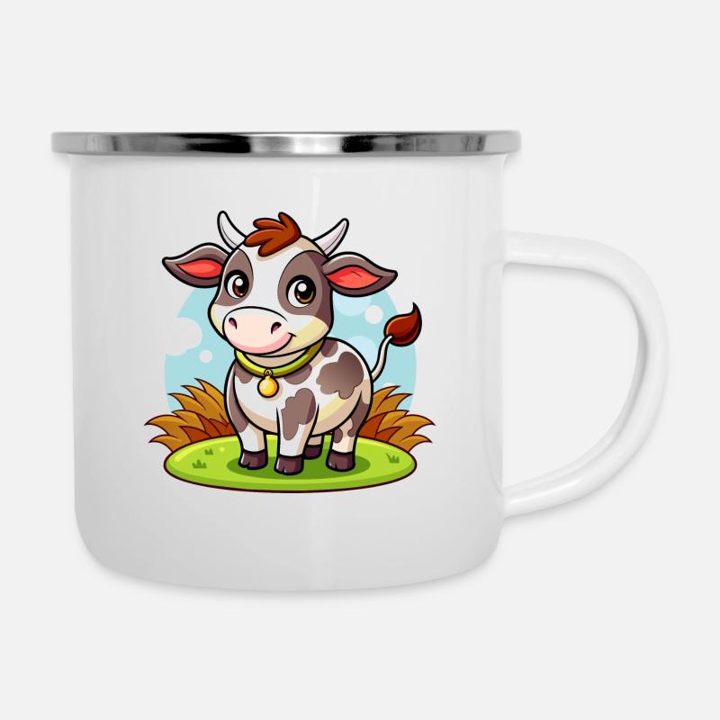 Funny Cow - Camper Mug - white