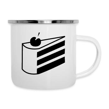 " The Cake Is a Lie " - Camper Mug - white - Right