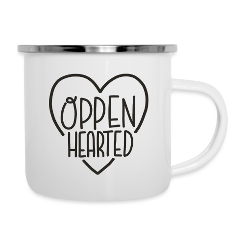 Oppenhearted - Emaille-Tasse