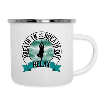 Relax (Hommes) - Tasse émaillée - blanc - Droite