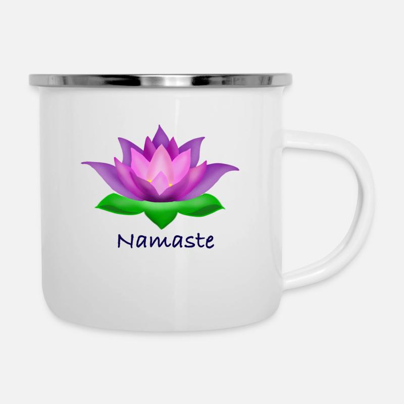 lotus - Tasse émaillée - blanc