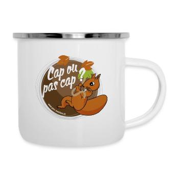 Cap ou pas cap? - Tasse émaillée - blanc - Droite