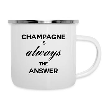 The Fashion Tee - is always the answer - Camper Mug - white - Right