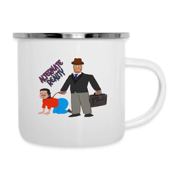 Alternative Realität - Emaille-Tasse - Weiß - Rechts