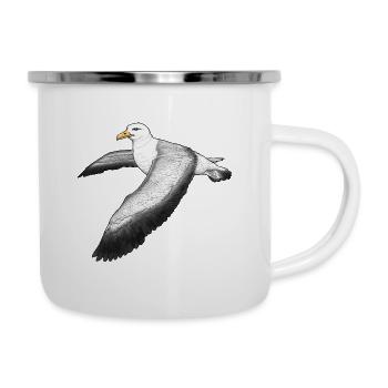 Albatross flying - Camper Mug - white - Right