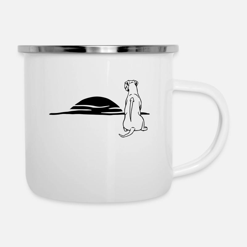 Rhodesian Ridgeback - Tasse émaillée - blanc