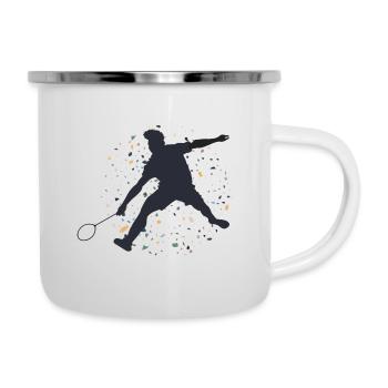 Badminton sport badminton ball game gift - Camper Mug - white - Right