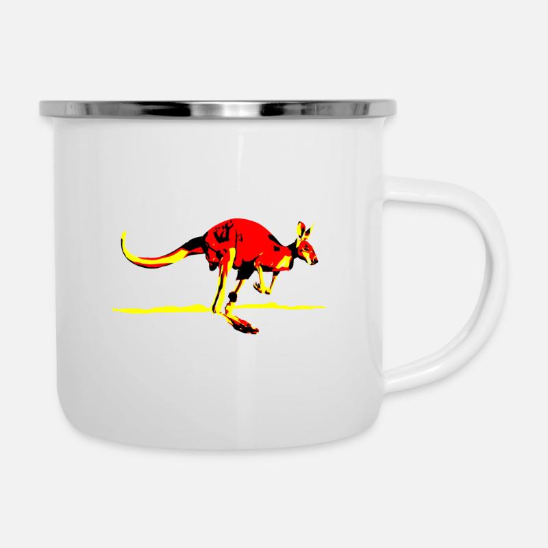 Kangaroo australia outback kangoroo gift - Camper Mug - white