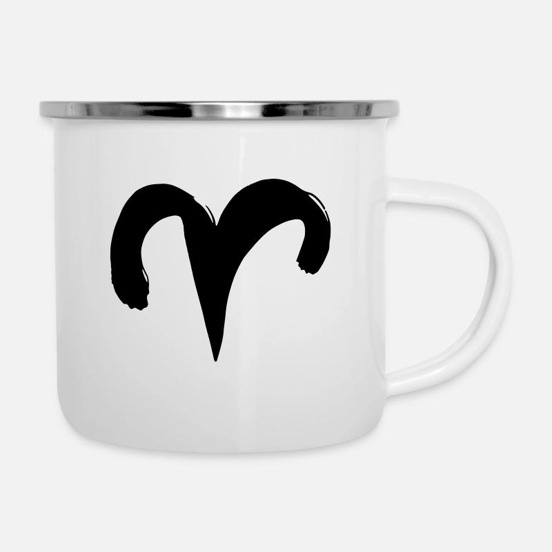 Zodiaque Bélier - Tasse émaillée - blanc