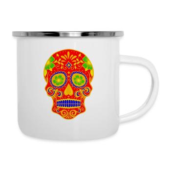 Ancient Skull Art Design - Camper Mug - white - Right