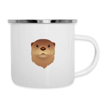 This Is My Otter Shirt - Tasse émaillée - blanc - Droite