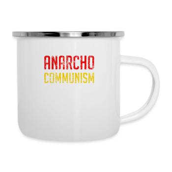 Anarcho Communisme - Tasse émaillée - blanc - Droite