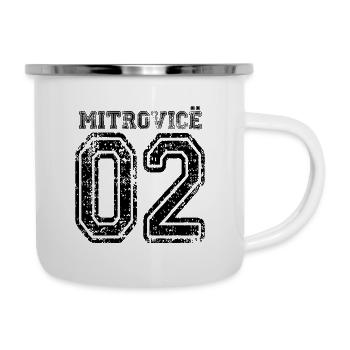 Mitrovice Mitrovica 02 Albaner Kosovo Geschenk - Emaille-Tasse - Weiß - Rechts