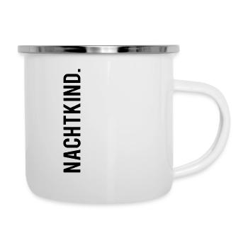 NACHTKIND Shirt - Emaille-Tasse - Weiß - Rechts